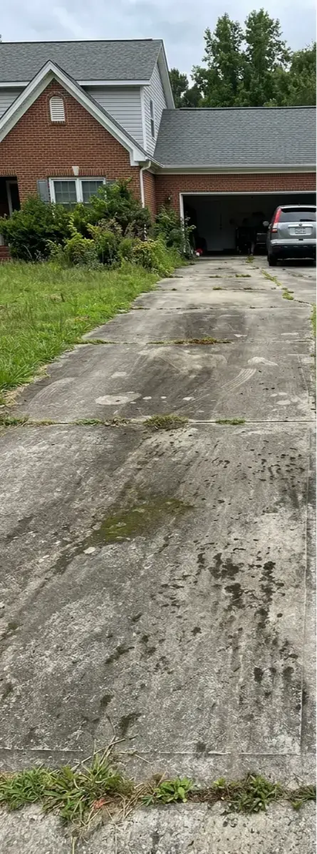 Driveway cleaning before in New Jersey