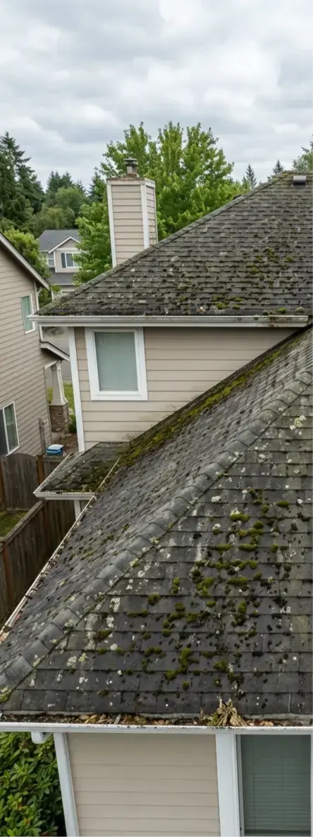Roof cleaning before in New Jersey